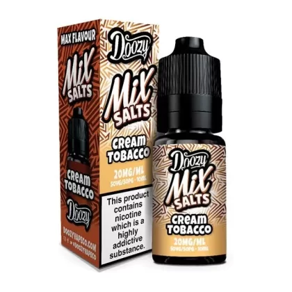 DOOZY MIX SALTS CREAM TOBACCO 10ML NIC SALT E-LIQUID