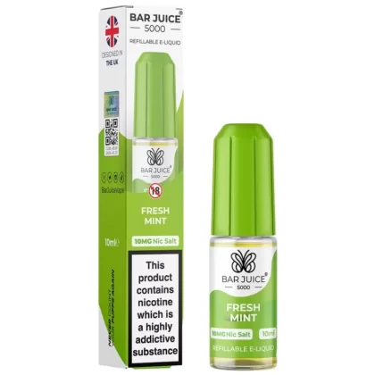 Fresh Mint Nic Salt E-Liquid by Bar Juice 5000 (10ml) - 5mg