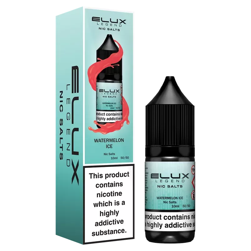 ELUX WATERMELON ICE Nic Salt (10pk) 5mg 10mg 20mg Vape Juice Liquid