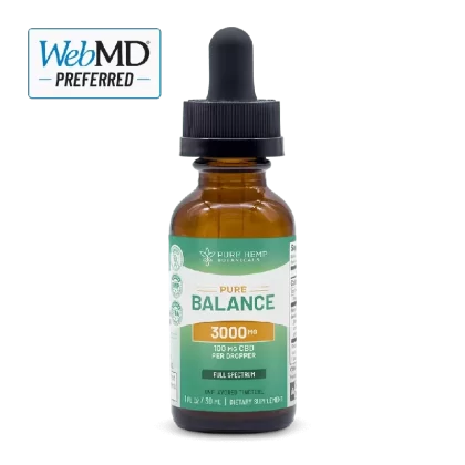 3,000mg Pure Balance CBD Full Spectrum Tincture by Pure Hemp Botanicals