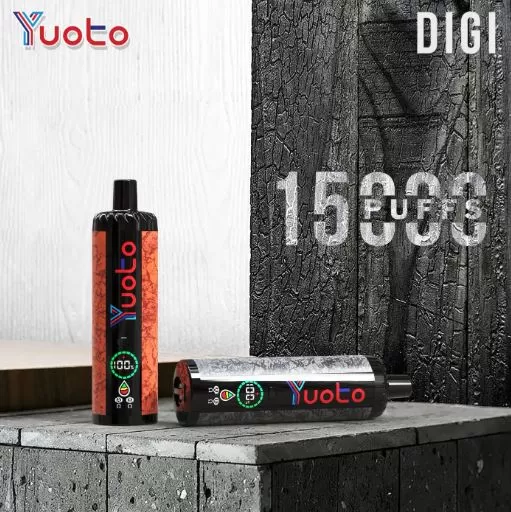 Yuoto Digi 15000 Rechargeable Disposable Vape - Grape Ice / 50 mg - Image 2