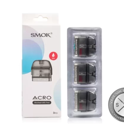 SMOK ACRO Replacement Pods - DC 0.6Ω MTL, Meshed 0.8ohm