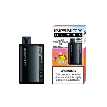 Infinity Bar Ultra Disposable – Mango Passion Fruit Ice 20/55mg (8000Puffs) - Vape Product, Vape Product