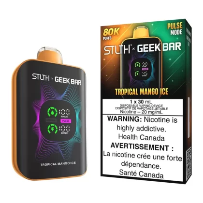 STLTH X Geek Bar Disposable Vape Device - Tropical Mango Ice - 20mg/ml