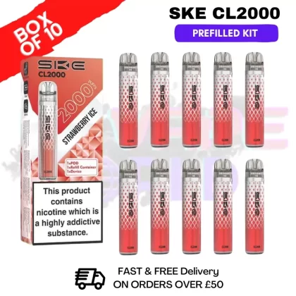 Strawberry ICE SKE CL2000 Kits Box Of 10 – £39.99