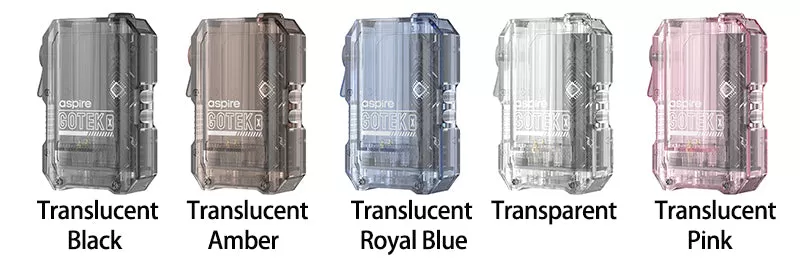 Aspire GoTek X Device 650mAh - Translucent Amber - Image 2