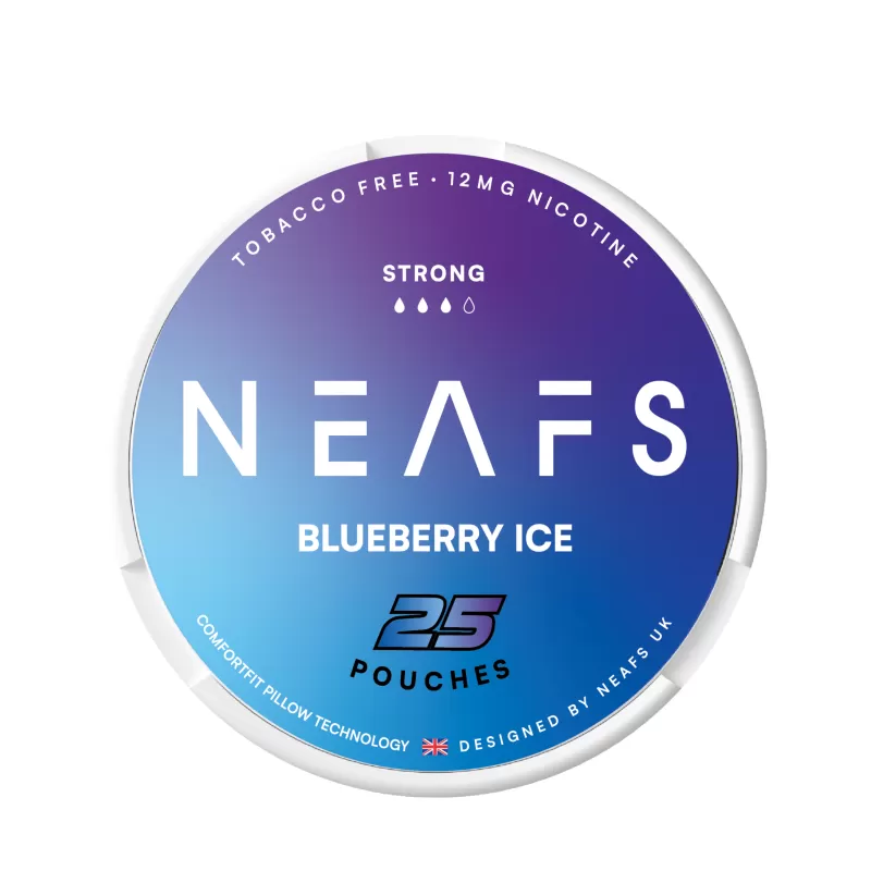 Neafs 12mg Strong Nicotine Pouches - Blueberry Ice, Ice Cool; Vape Product, Medium - Image 2