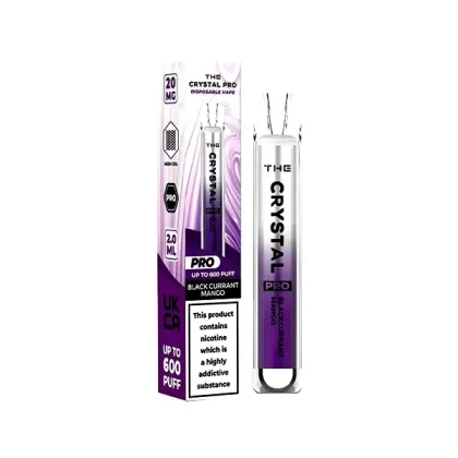 Crystal Pro 600 Puff Einweg Vape-Gerät - Geschmack#Mango der schwarzen Johannis beere>Blaubeer-Eis>Blaue saure Himbeere>Heidelbeere Kirsche Cranberry>Heidelbeere Himbeere Kirsche>Blaue Razz- (310728)