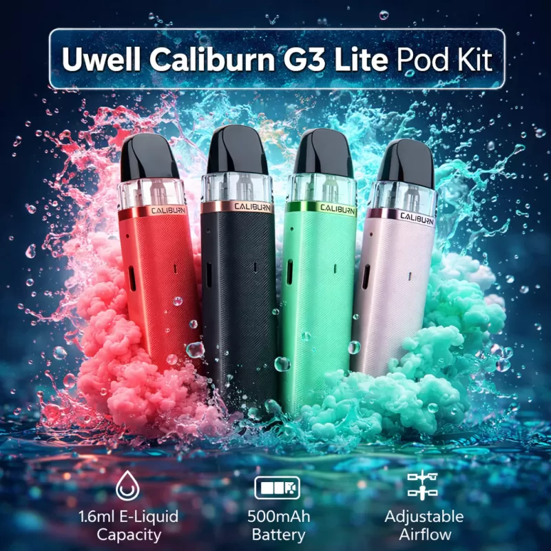 Uwell Caliburn G3 Lite Pod Kit - Basalt Gray / 0.6ohm (2.5ml)