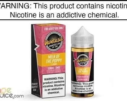 MILK OF THE POPPY BY VAPETASIA 60ML/100ML - Vape Product, Vape Product; Vape Product, Vape Product