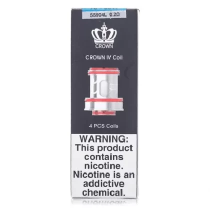 Uwell Crown 4 Coils - 4 Pack; 0.2 Ohm Dual Coil, 0.23 Ohm UN2 Mesh (B1F375) (B1F375)
