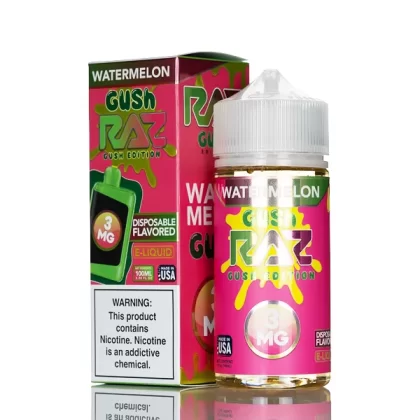 Pod Juice X RAZ E-Liquid – Watermelon Gush – 100mL - Vape Product, Vape Product