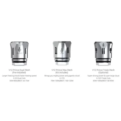 SMOK TFV12 V12 PRINCE Replacement Mesh Coils Tank (3PCS-PACK) - Max Mesh Coil 0.17ohm