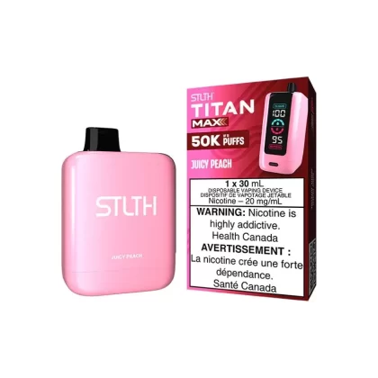 STLTH Titan Max Disposable Vape – 50k Puffs – Juicy Peach