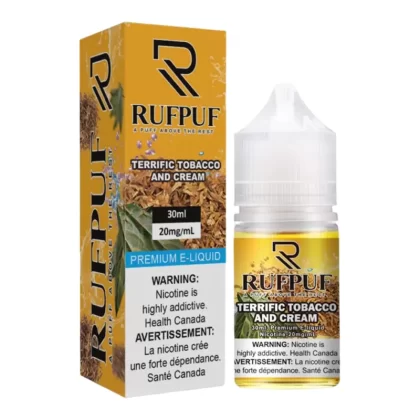 RufPuf Terrific Tobacco And Cream – 30ml – E-liquid (Nicsalt) - Vape Product, Vape Product