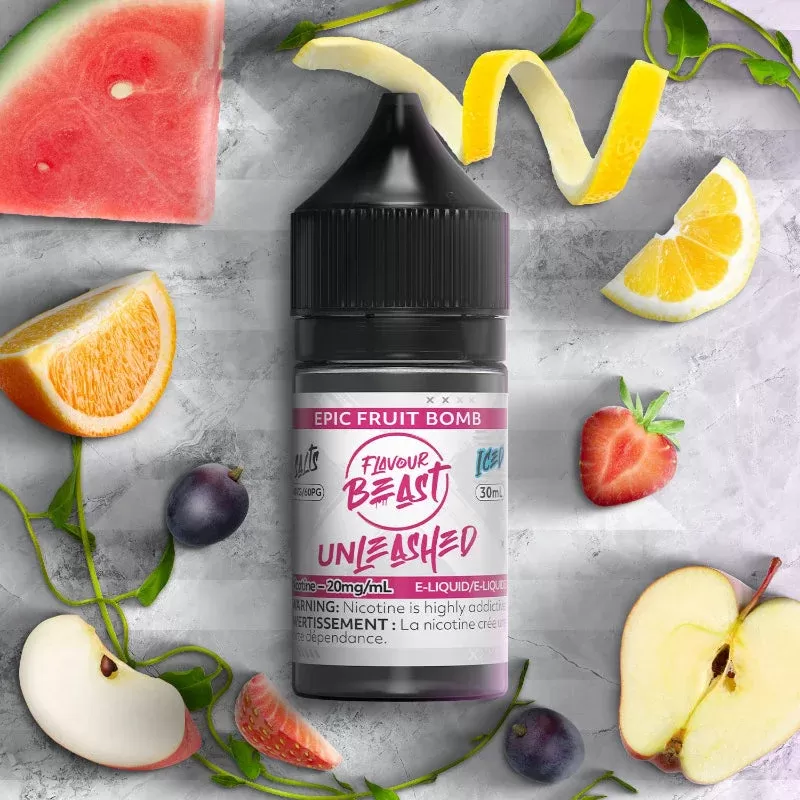 Flavour Beast Unleashed Salt 30mL – Epic Fruit Bomb Ice