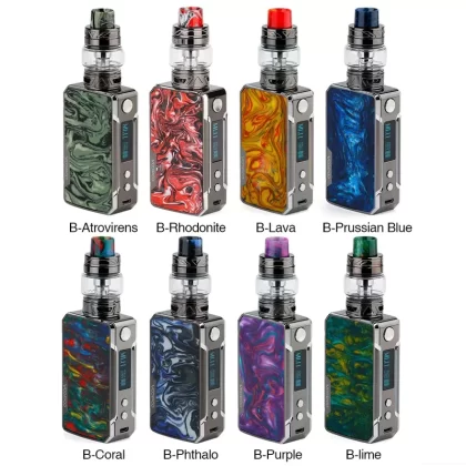 Original 117W VOOPOO Drag Mini Platinum Edition TC Box Mod Kit 4400 mAh with UFORCE T2 Tank