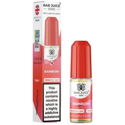 Rainbow Nic Salt E-Liquid by Bar Juice 5000 (10ml) - 20mg