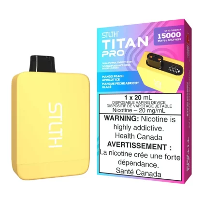 STLTH Titan Pro Disposable Vape Device - Mango Peach Apricot Ice - 20mg/ml