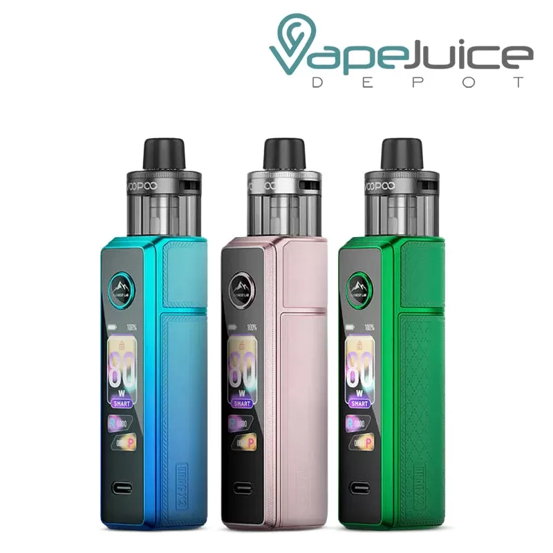 VooPoo DRAG X3 Pod Kit - Aurora Purple, Champagne Golden