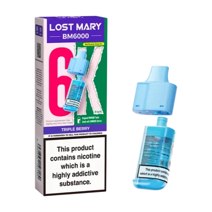 Triple Berry Lost Mary BM6000 Refill Pack - Vapeshop Co