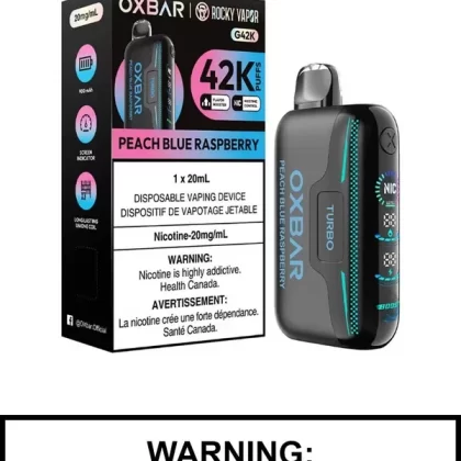 Peach Blue Raspberry Oxbar G42K Disposable Vape