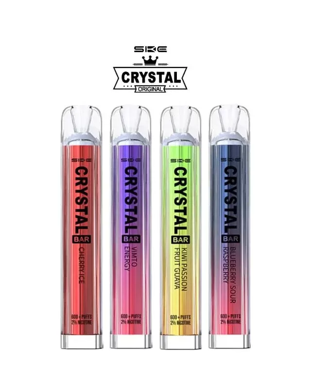 SKE Crystal Bar 600 Puffs Prefilled Pod Kit – Box of 10