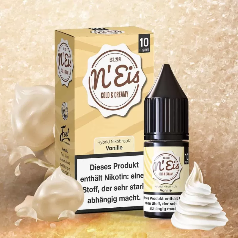 n’EIS Hybrid Nikotinsalz Liquid – Vanille - 10mg/ml