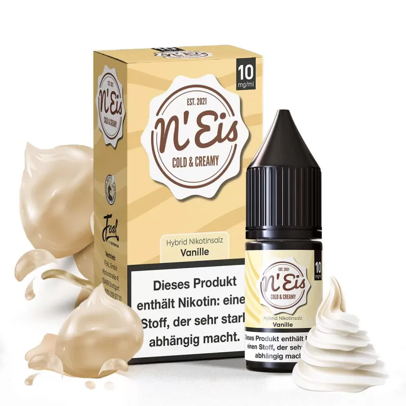 n’EIS Hybrid Nikotinsalz Liquid – Vanille - 10mg/ml - Image 2