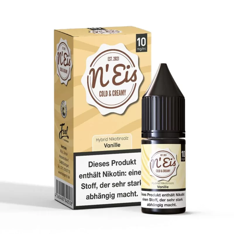 n’EIS Hybrid Nikotinsalz Liquid – Vanille - 10mg/ml - Image 3