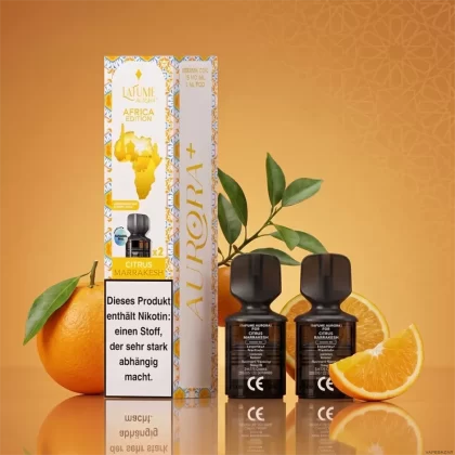 La Fume Aurora Podsystem – Citrus Marrakesh 2er Pack - La Fume / Zitrone / Orange / Limette / 20mg/ml
