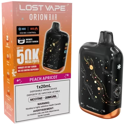 Lost Vape Orion Bar 50K Disposable Vape – Peach Apricot