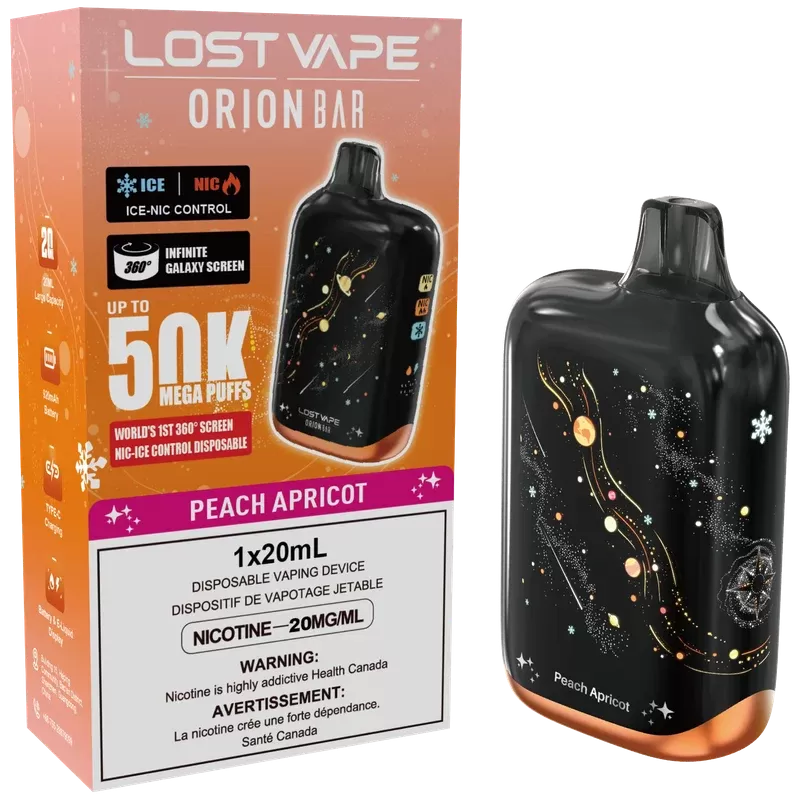 Lost Vape Orion Bar 50K Disposable Vape – Peach Apricot