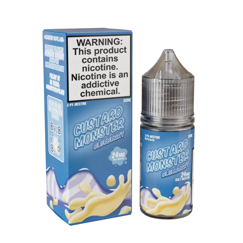 Custard Monster Salt - Blueberry - 30ML E-Liquid - 24MG