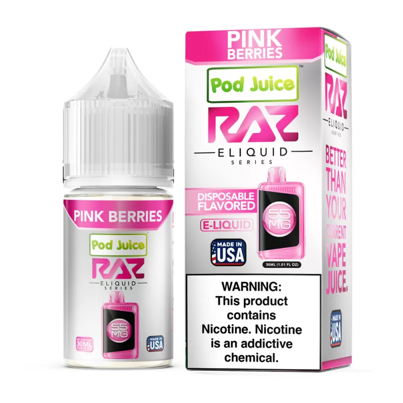 Pod Juice X RAZ Salt - Pink Berries - 30ML E-Liquid