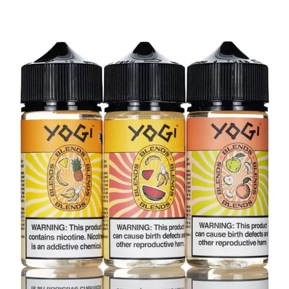 Yogi Blends E-Liquid - No Nicotine Vape Juice - 100mL - Banana Pineapple Ice