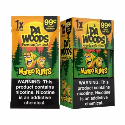 Da Woods Mango Runts Pre-Cut Leaf - Product#Mango Runts~Packaging#20 Packs of 1>Single Leaf