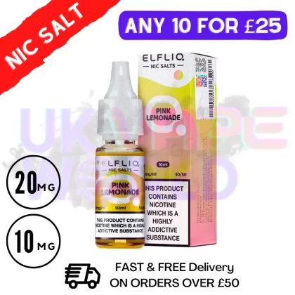 ElfLiq ‘Pink Lemonade’ Nic Salt 10ML eLiquid