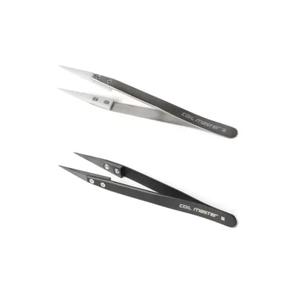 Coil Master Ceramic Tweezers - Black, Silver