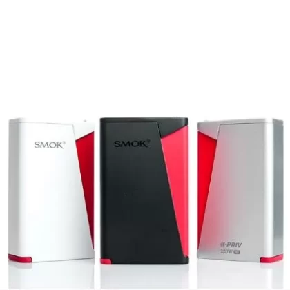 SMOK H-PRIV 220W TC Mod Kit by dual 18650 Batteries - Silver