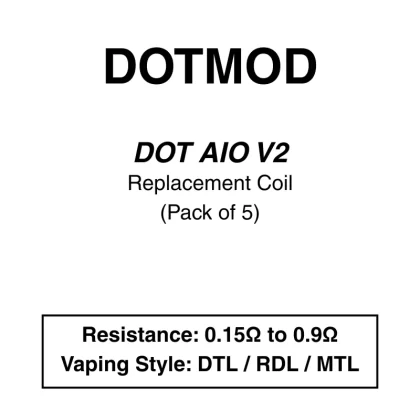 DotMod-dotAIO v2-Replacement Coils - Vape Product, Vape Product