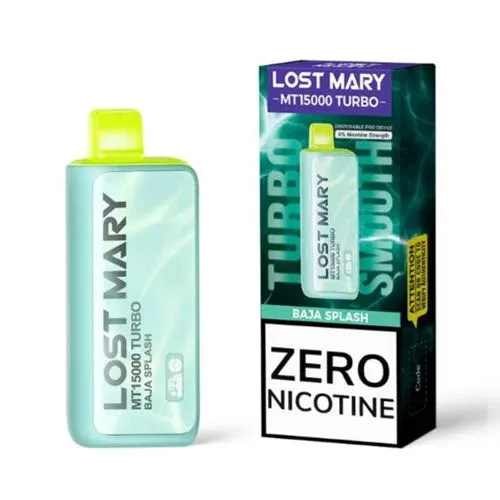 Lost Mary MT15000 Turbo ZERO 0% Disposable Vape Device – 1PC