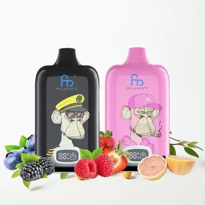 Fumot Tornado Digital Box 12000 Puffs Disposable Vape - Blue Razz Lemonade, Cherry; Inquiry