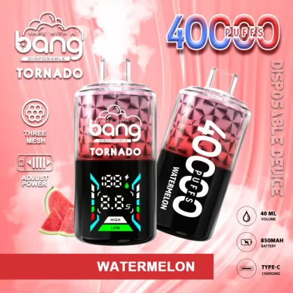 Bang Tornado 40000 40K Puffs Large Smoke LED Display Disposable Vape - Vapeq10