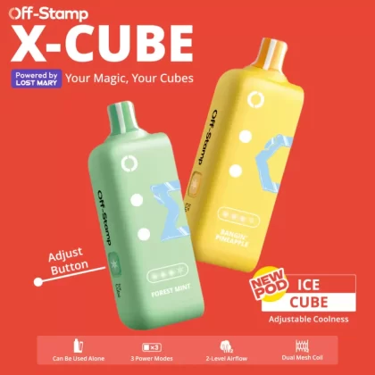 Off-Stamp X-CUBE Ice Cube 25K Disposable POD Powered By LOST MARY – 25000 Puffs - Blue Razz Dragonfruit