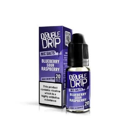 Double Drip Nic Salt E-Liquid Blueberry Sour Raspberry - Nicotine Strength#20mg>10mg (6D02AB)