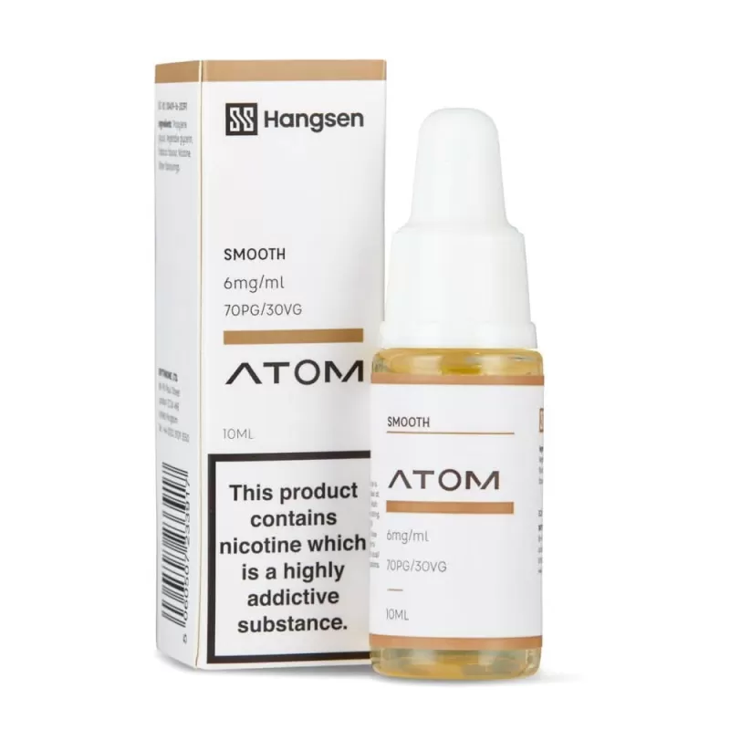 Smooth Tobacco E-Liquid Atom Series by Hangsen (10ml) - 0mg