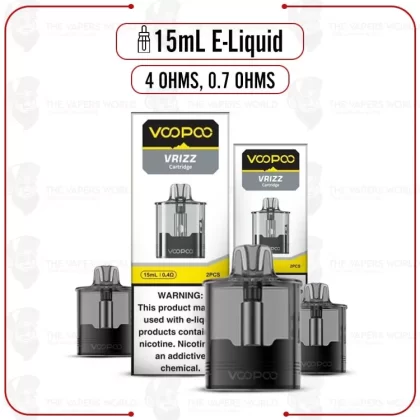 VooPoo VRIZZ Replacement Pod Cartridge – 2PK - Thevapersworld