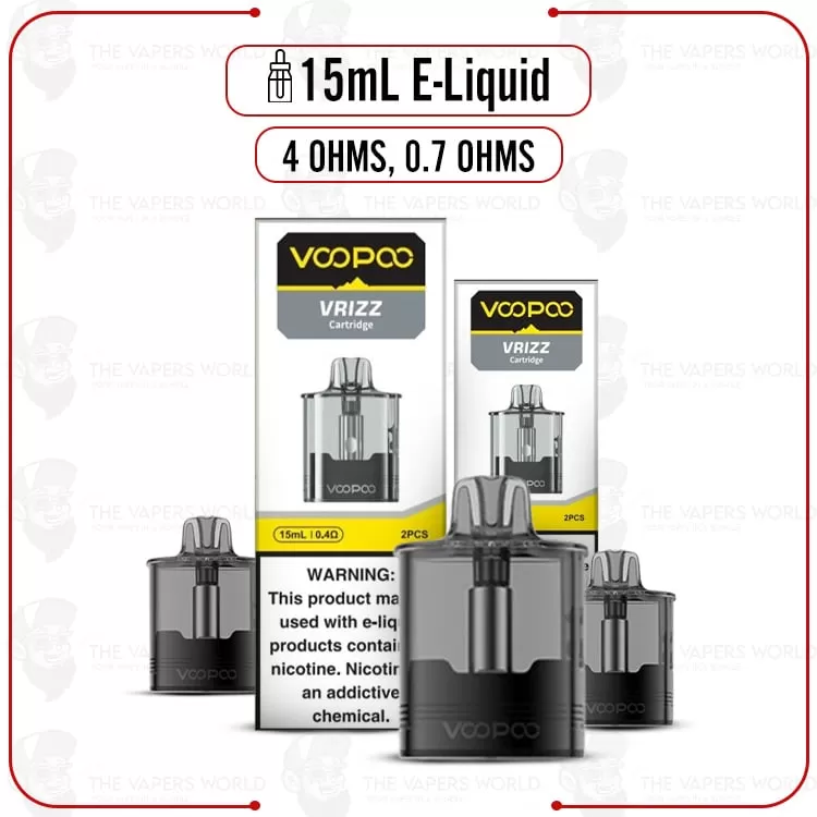 VooPoo VRIZZ Replacement Pod Cartridge – 2PK - Thevapersworld