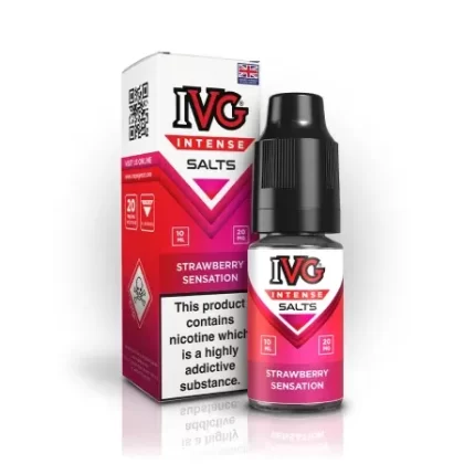 Strawberry Sensation Nic Salt by IVG Intense – 10ml E-Liquid